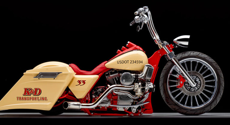 KD Transport Harley-Davidson® custom motorcycle right view