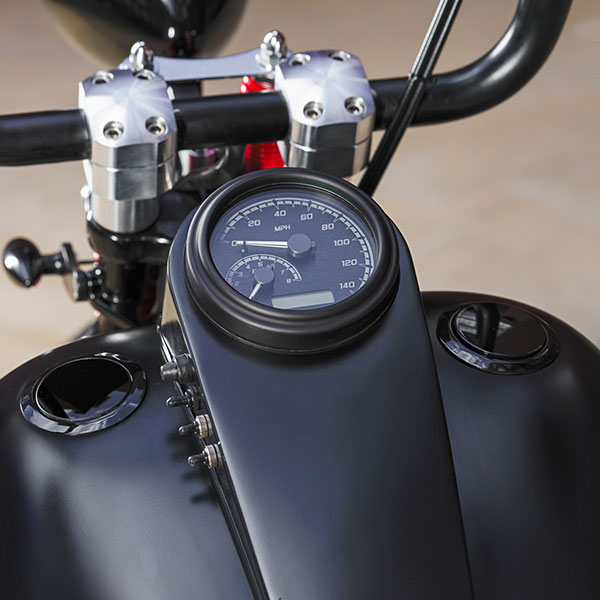 Bone Crusher Harley-Davidson® Softail® Springer custom speedometer