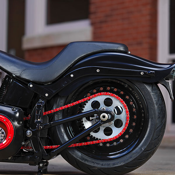 Bone Crusher Harley-Davidson® Softail® Springer custom motorcycle rear tire