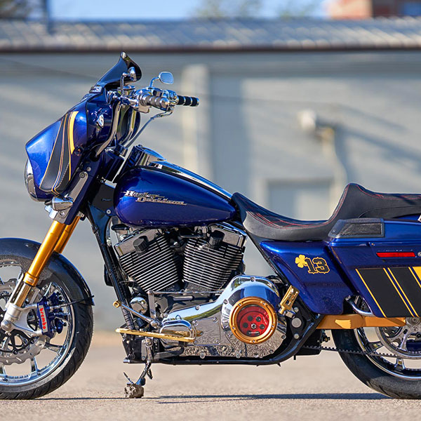 Lucky 13 Harley-Davidson® Steet Glide® custom motorcycle left view