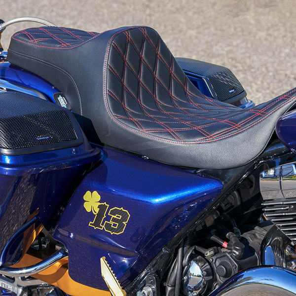 Lucky 13 Harley-Davidson® Steet Glide® motorcycle seat
