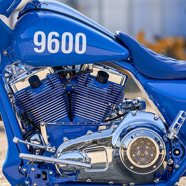 The Bomb custom Harley-Davidson® left view of engine