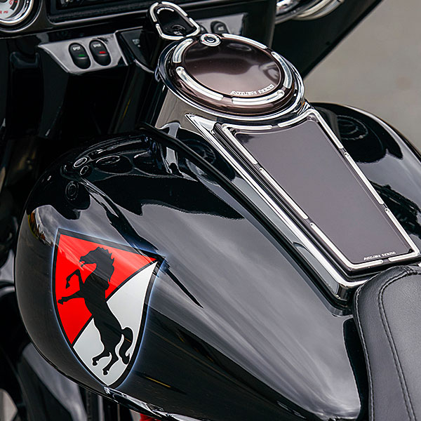 Black Horse Harley-Davidson® gas tank left side