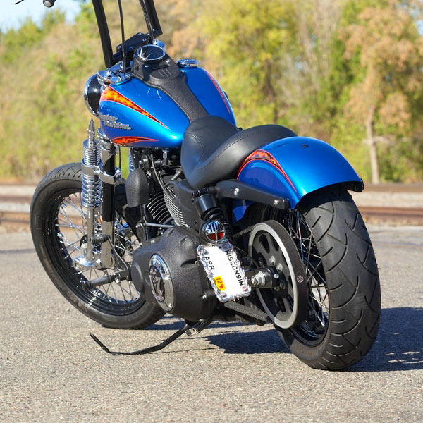 Bob Harley-Davidson® custom motorcycle rear view