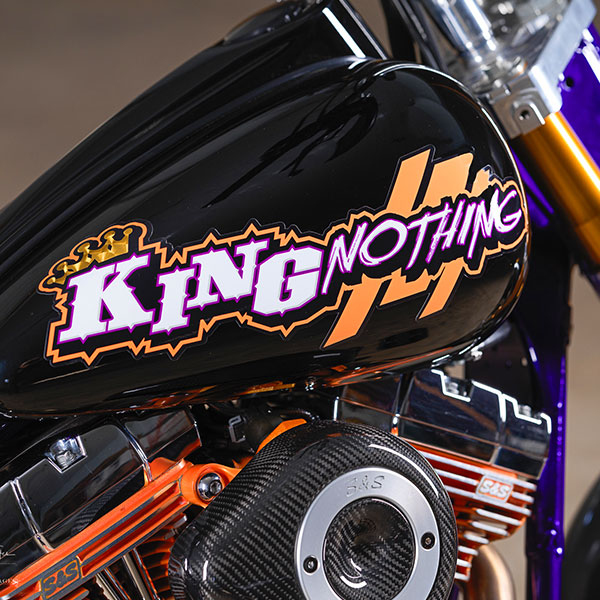 King Nothing Harley-Davidson® Road King® custom motorcycle gas tank