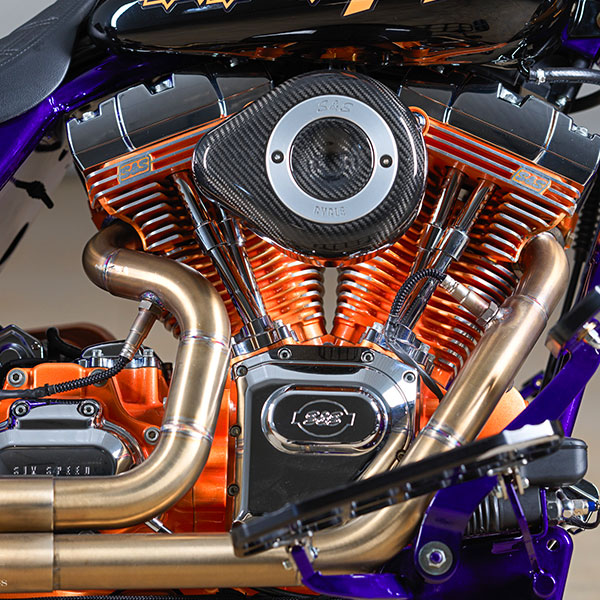 King Nothing Harley-Davidson® Road King® custom motorcycle right side of engine