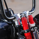 Crossbones Risers for Harley Davidson Springer models with OEM front ends.