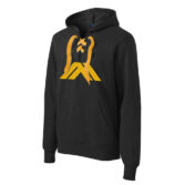 Nowaskey Lace Up Pullover Hooded Sweatshirt left view