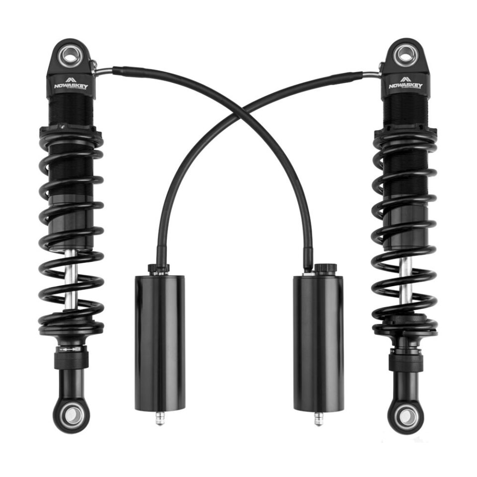 Remote reservoir shocks for Harley-Davidson for touring motorcycles pair.