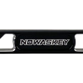Close up of Nowaskey shift linkage logo