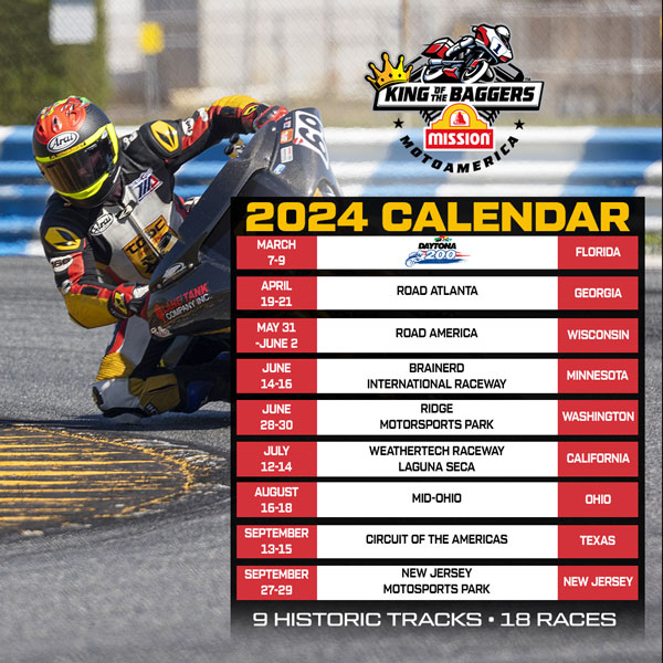 MotoAmerica 2024 Calendar